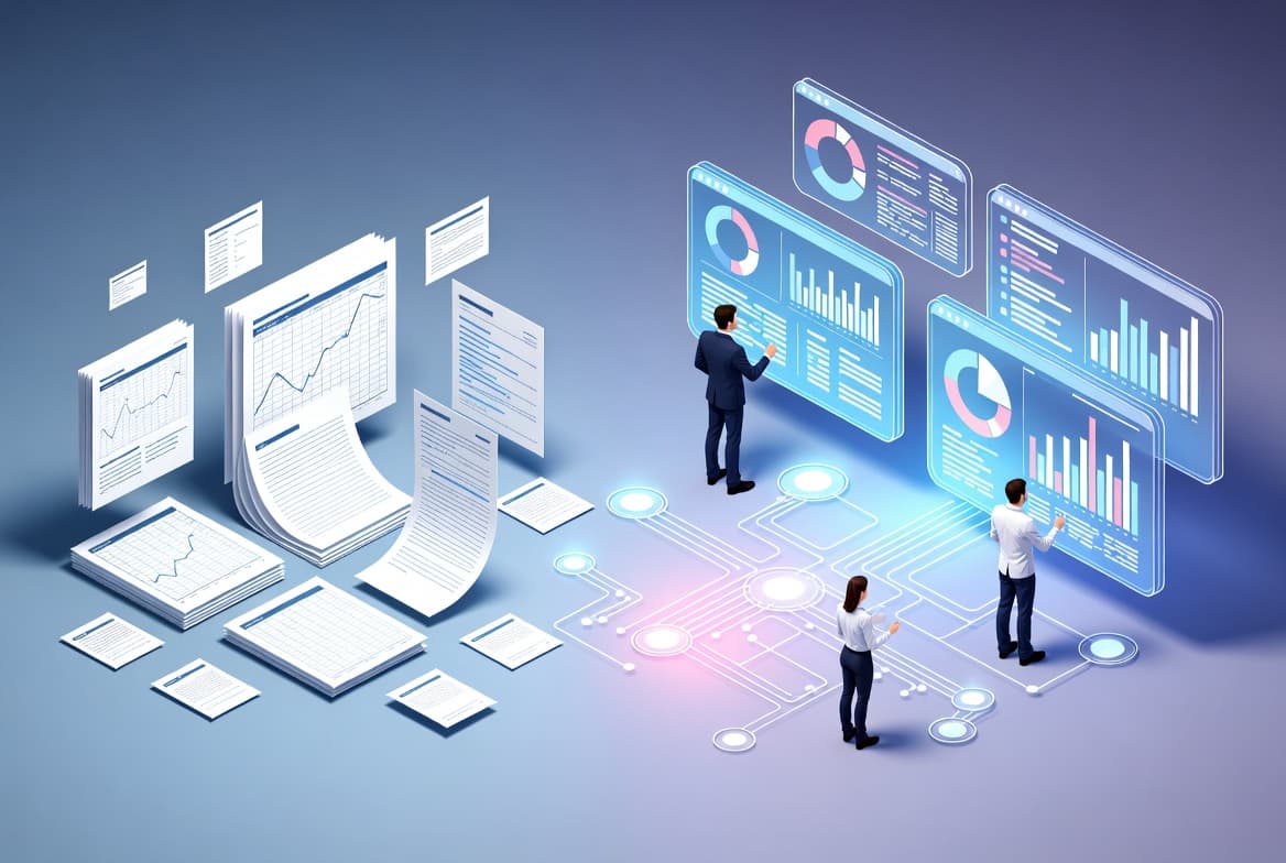 Femme travaillant sur plusieurs écrans